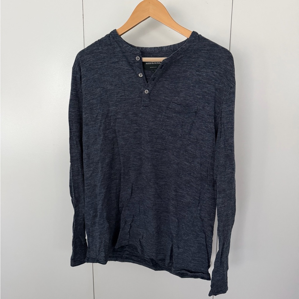 Rodd & Gunn Navy Long Sleeve Henley